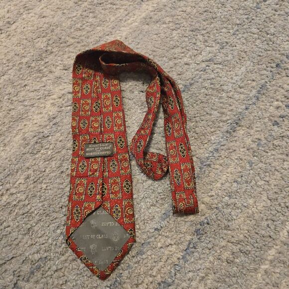 Robert Talbott, Best Of Class, 100% Silk, Red, Business Tie - Picture 6 of 6